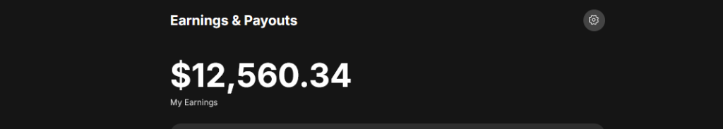 Earnings and payouts